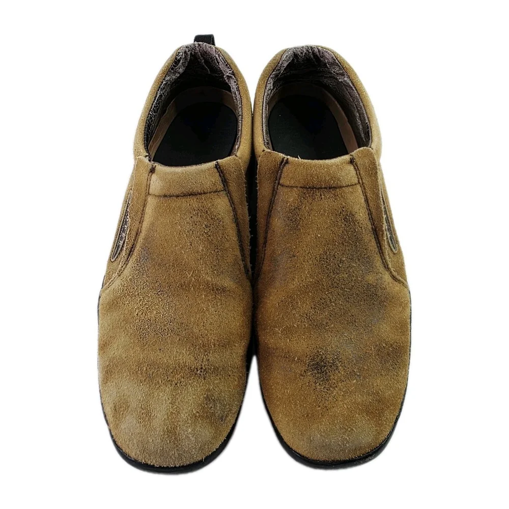 Roper Performance Brown Suede Slip On Loafer Shoe Men's Size 12